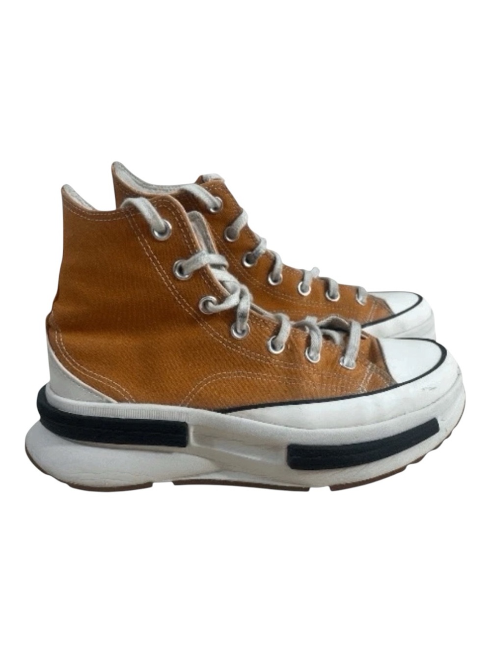 Converse Run Star Legacy CX Hi Top Sneakers Women 8 Men 6.5 Orange Platform